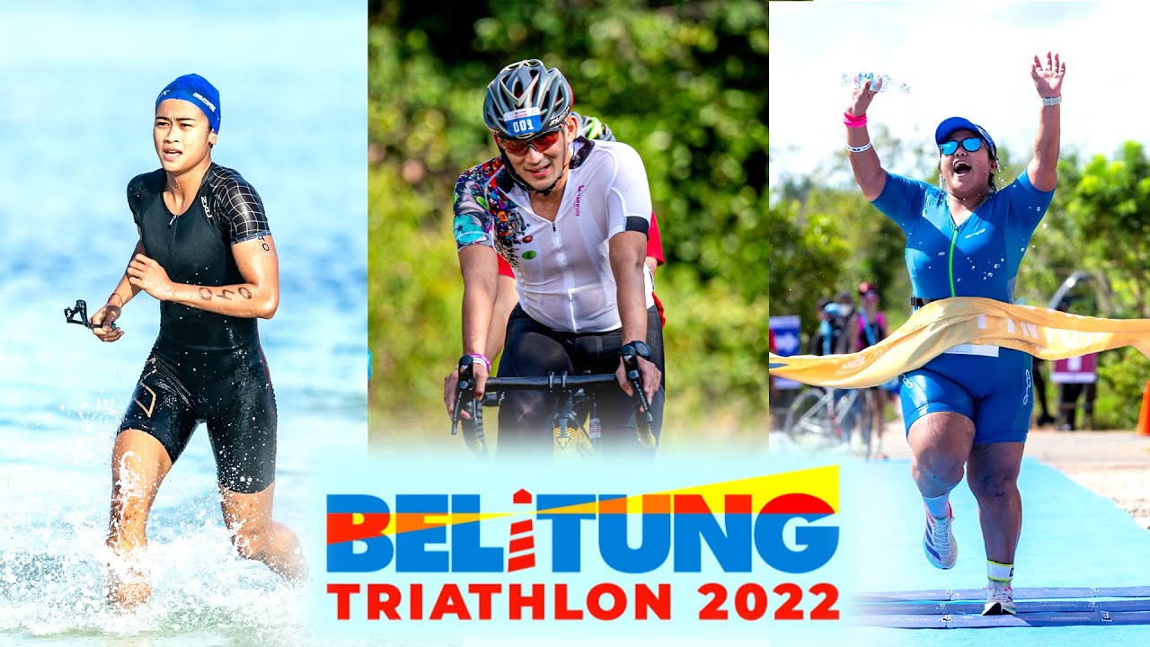Belitung Triathlon 2022 diikuti Menparekraf Bpk Sandiaga Uno