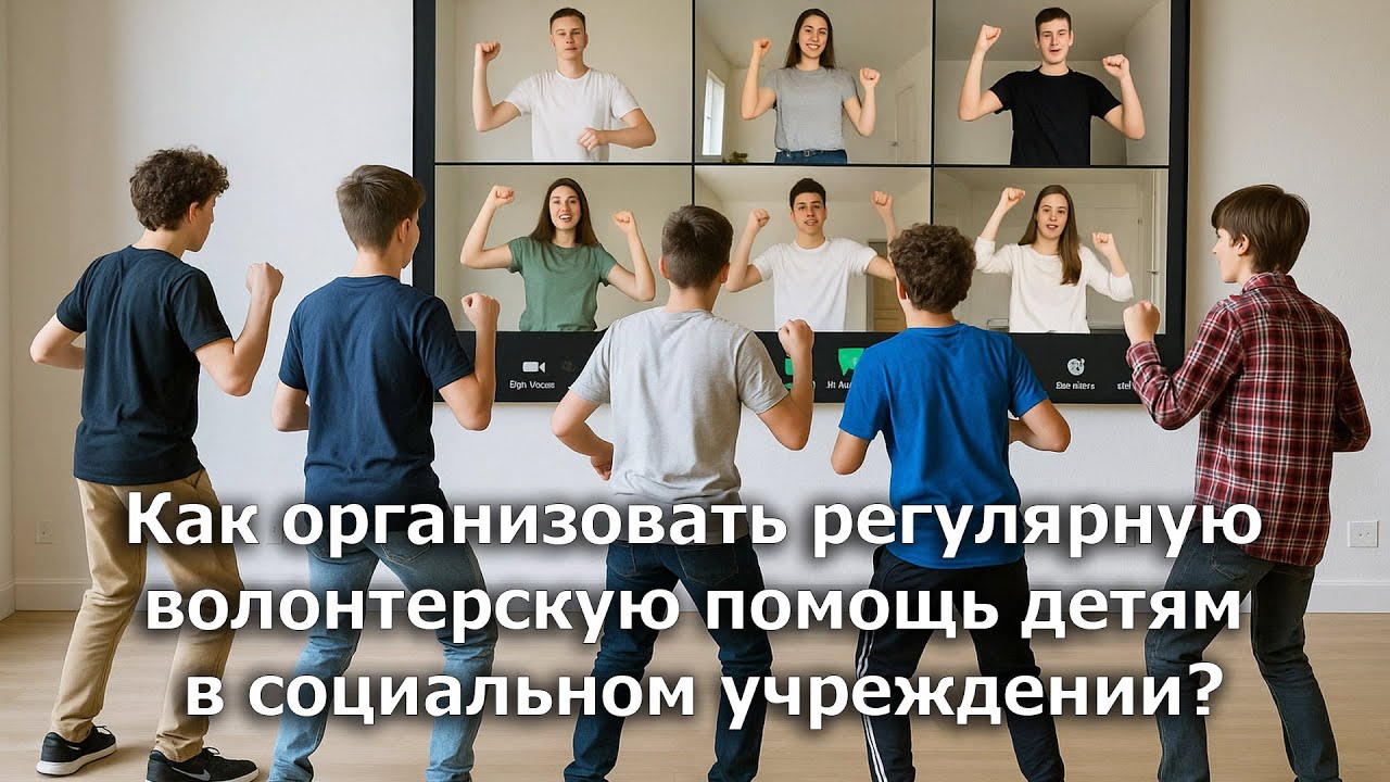 Как организовать регулярную волонтерскую помощь детям в социальном учреждении?