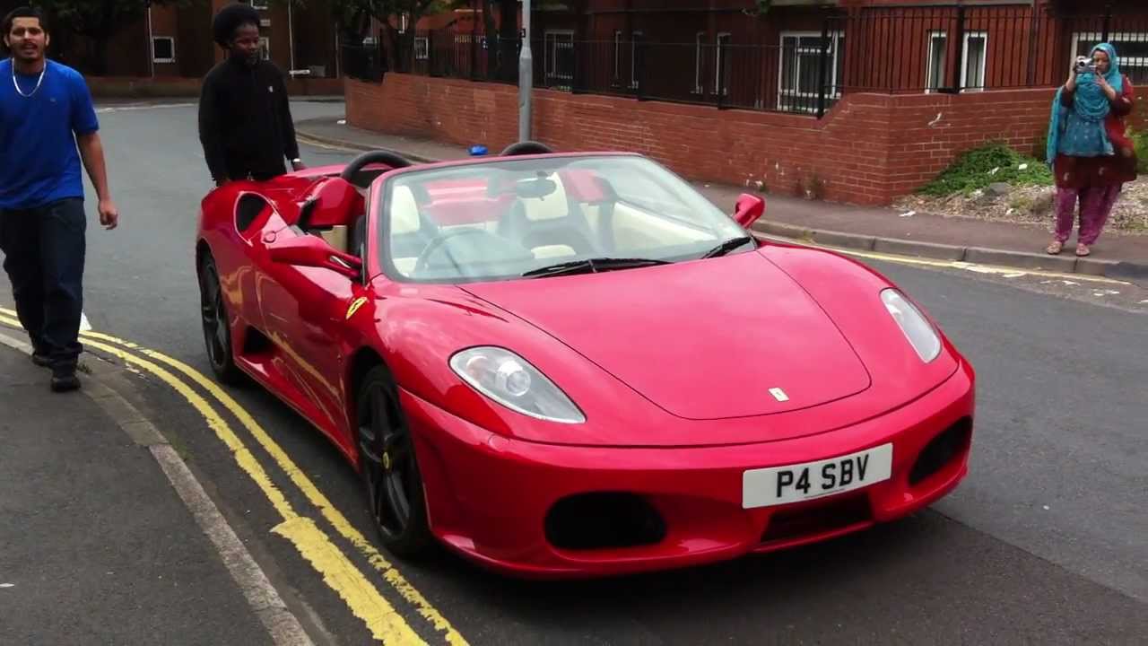 Taking delivery of the Ferrari F430 Spyder for Eid 2011 BRISTOL MANS