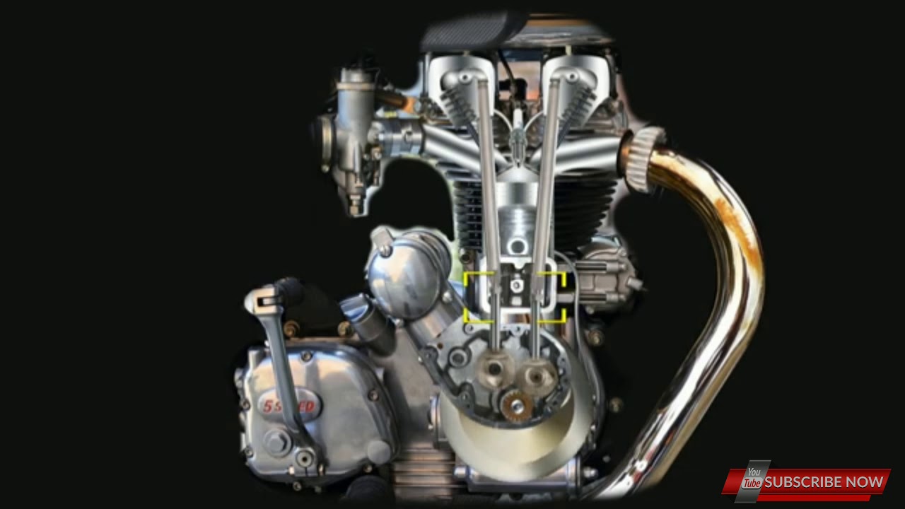 Royal Enfield engine working on 3D animation