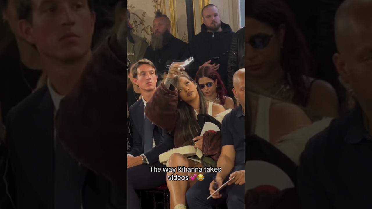 Rihanna's way of taking videos with her phone #shorts #rihanna