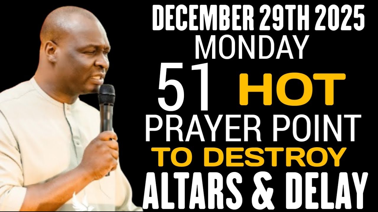 {Monday, December 29th 2025} Destroy Altars Stagnation & Spirit of delay | Apostle Joshua Selman