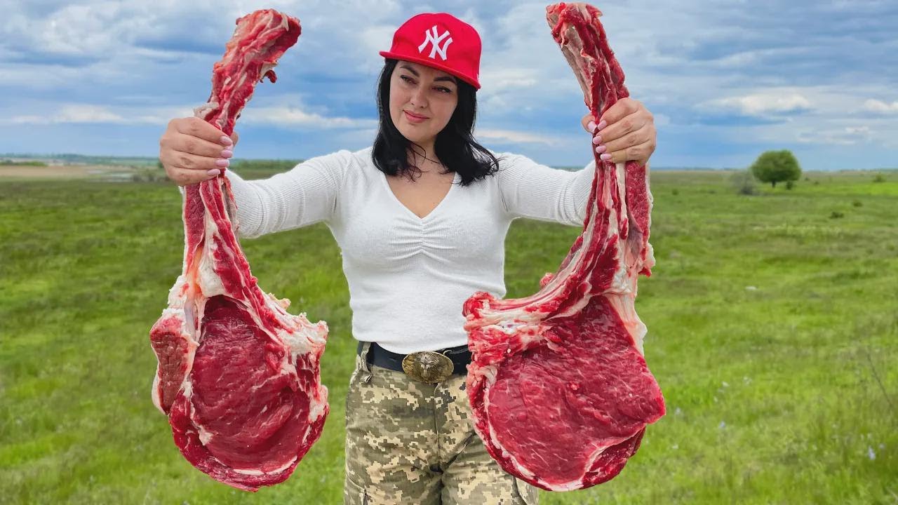 Tomahawk stek z ognia i mega serowy chaczapuri – gotujemy po domowemu!