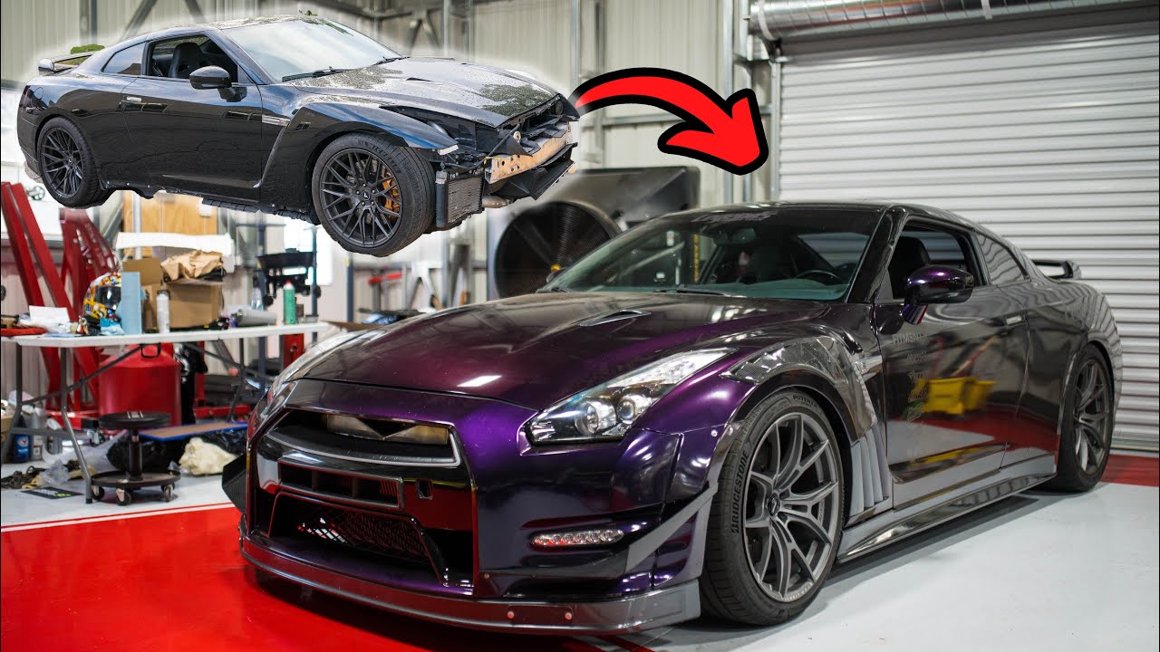 Rebuilding a R35 GTR in 17 Minutes *TRANSFORMATION*