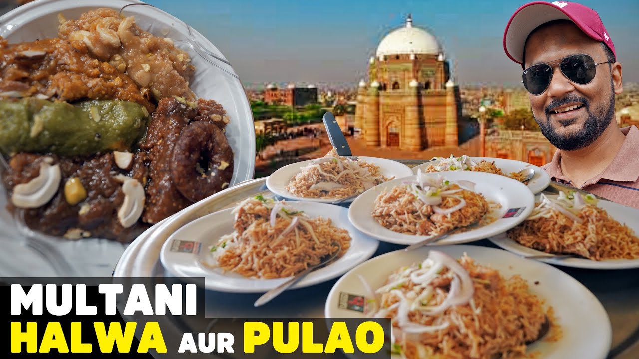 Multan Street Food, Naveed Pulao aur Rewari ka Halwa | Chowk Ghanta Ghar Multan | Pakistan