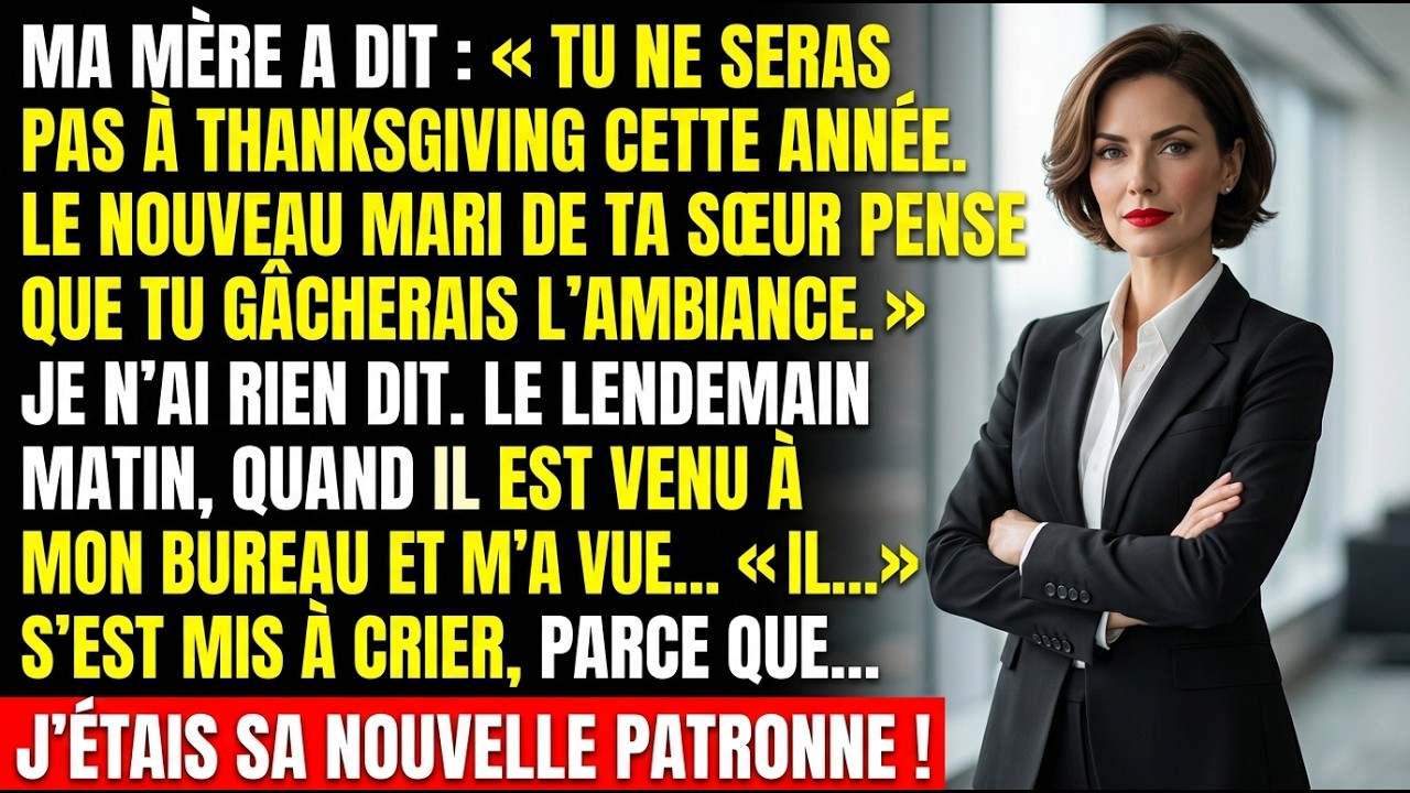 Ma famille m’a rejeté avant Thanksgiving — jusqu’à ce que le mari de ma sœur réalise que je…