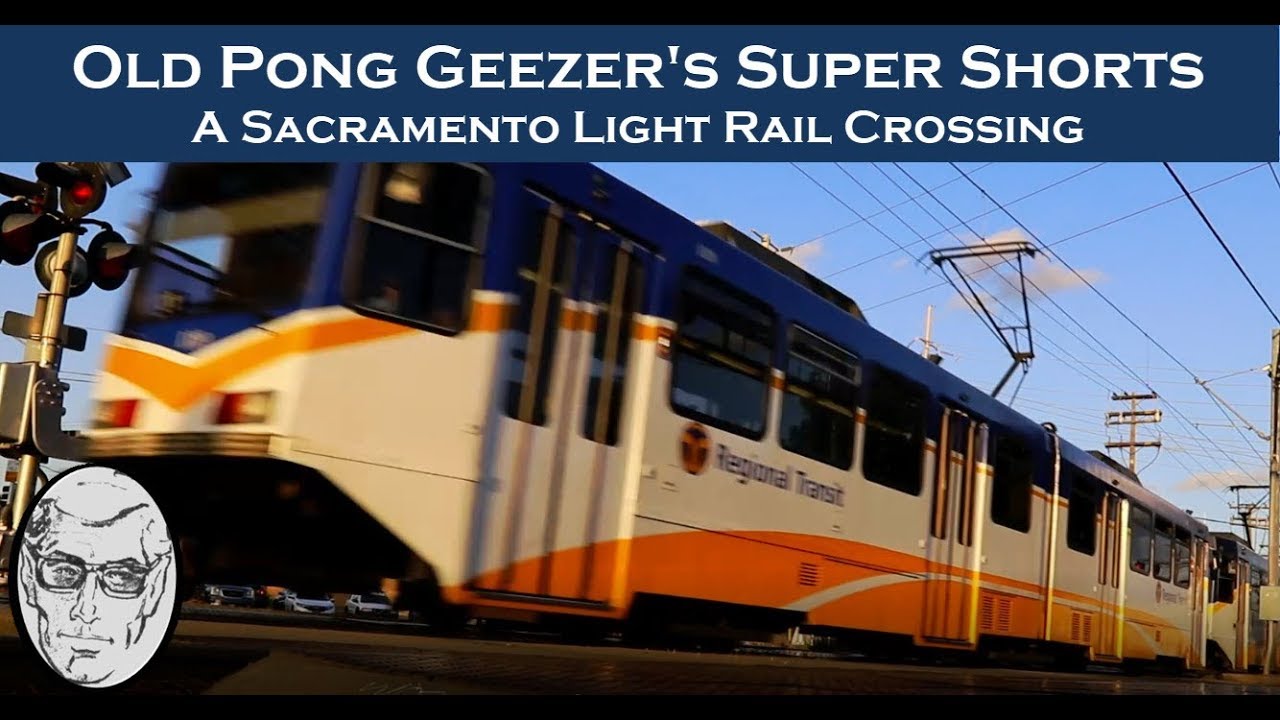 Sacramento Light Rail Crossing