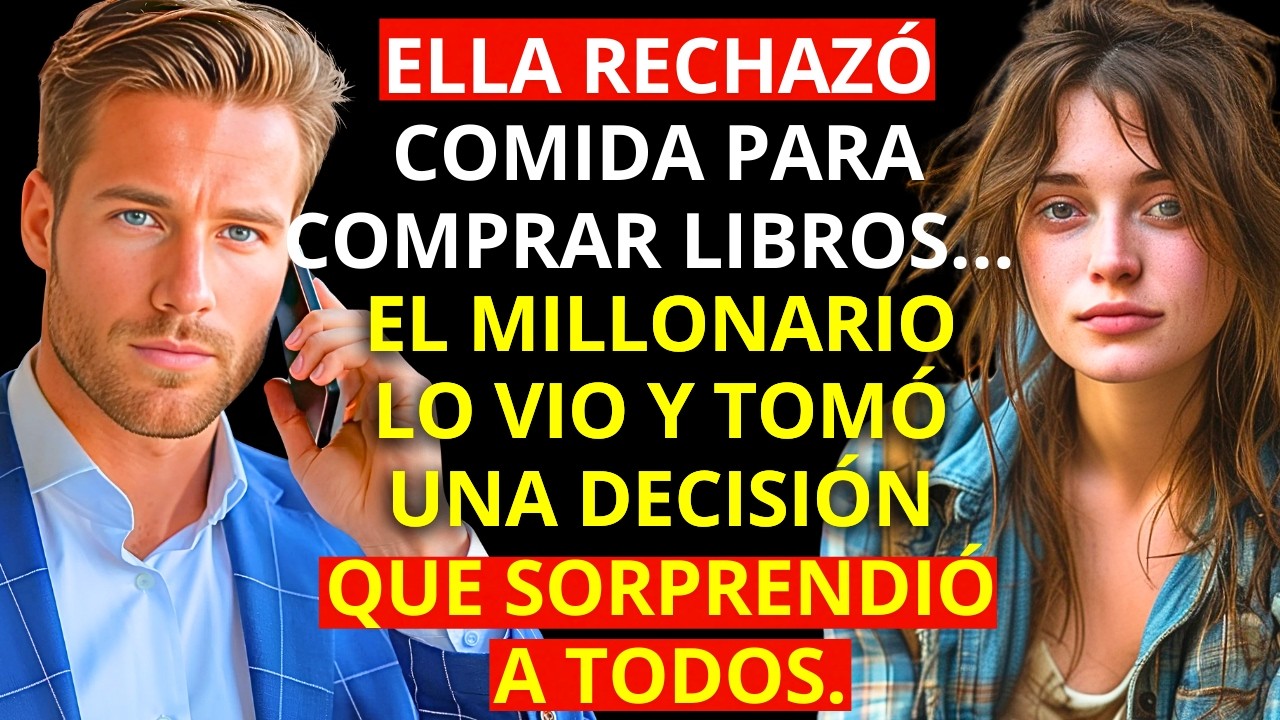 Ella rechazó la COMIDA para comprar LIBROS… el CEO MILLONARIO lo vio y tomó una DECISIÓN que SORPREN