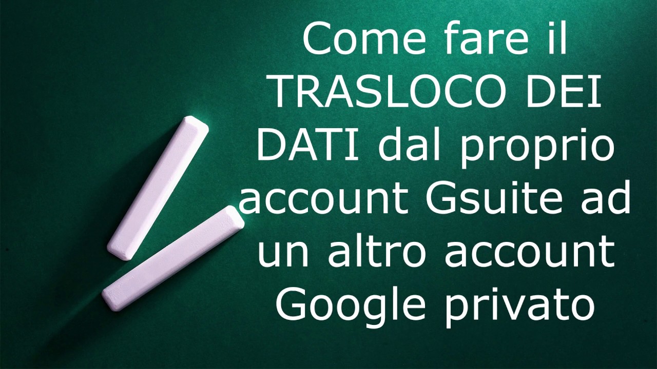 Archiviare cartelle o materiale da un Google Drive Gsuite ad un altro account Google (parte 2)