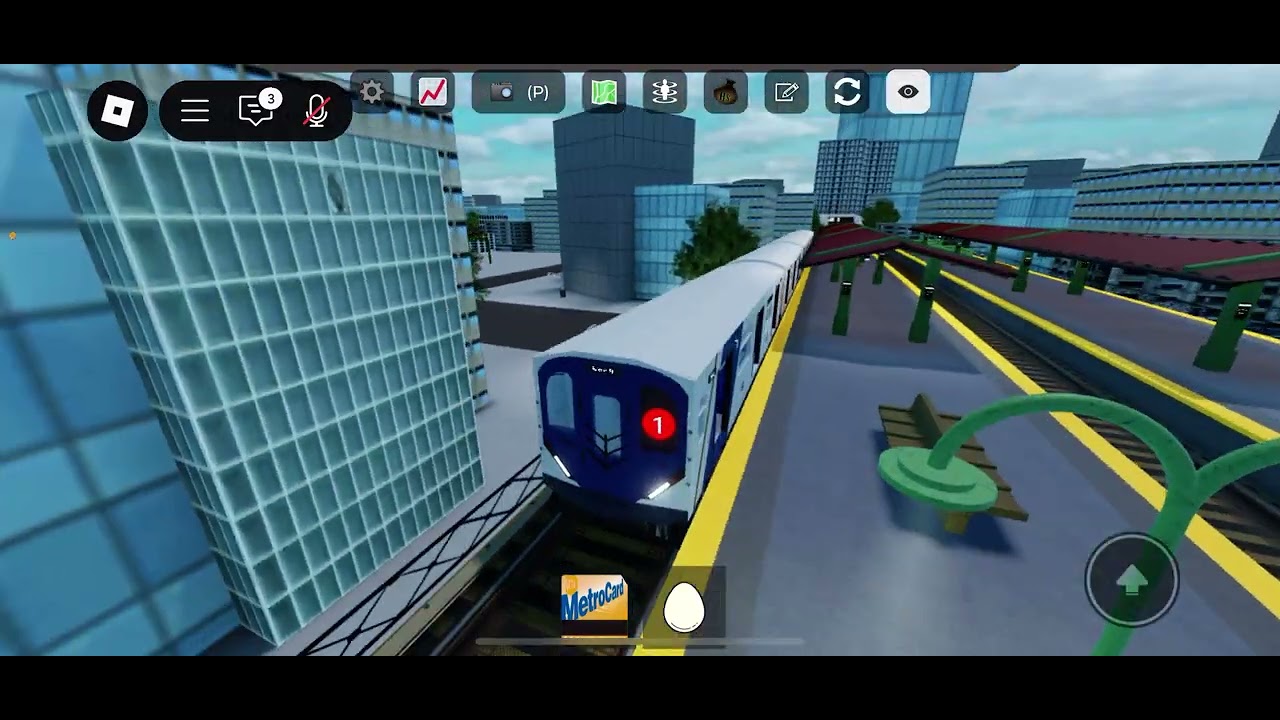 Roblox NYC Subway Automated 1 local train from Elmview ave to Rector street on the R262