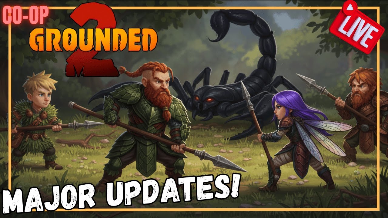 New Updates! Grounded 2! | Get Shrunk! |   CO-OP Day 2