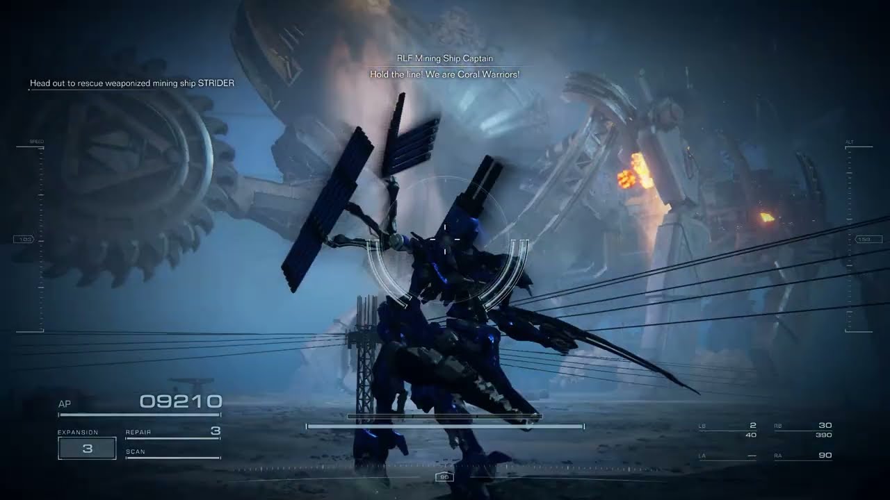 Armored Core 6: Escort the Weaponized Mining Ship