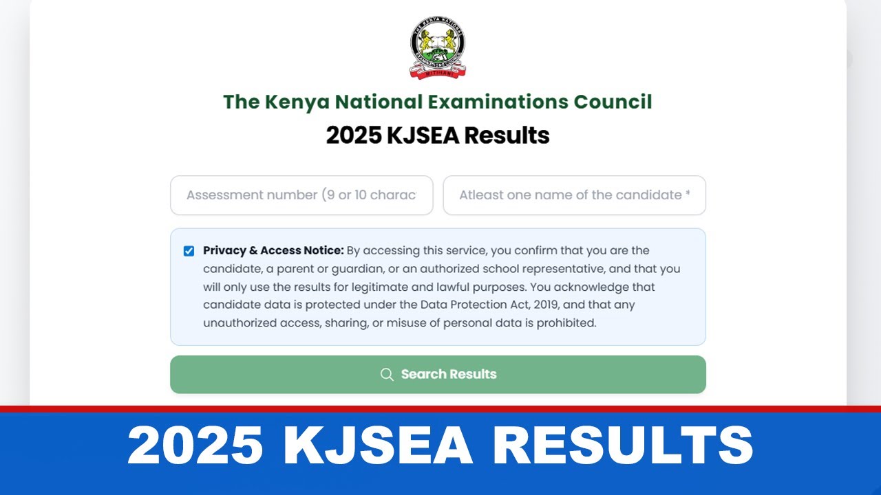 Check 2025 KJSEA Results Online (KNEC Portal)