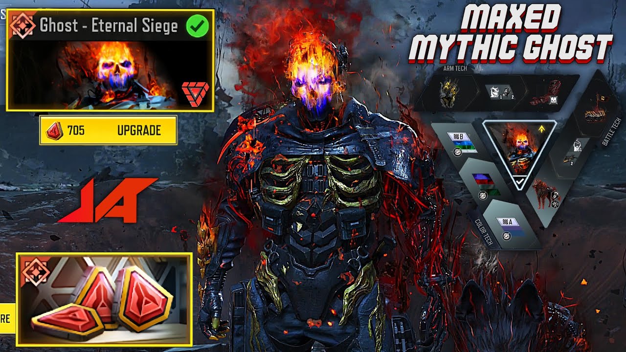Upgrading My Mythic Ghost To MAX! Final Form Eternal Siege! (New LootBox, & New Skin Colors) - CODM