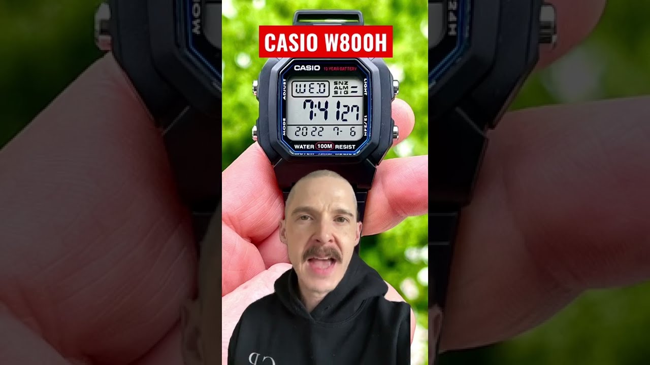 Casio W800H - Top 3 Features 🎩 Large Display, Constant Time, Granular Alarm #casio #W800H #budget