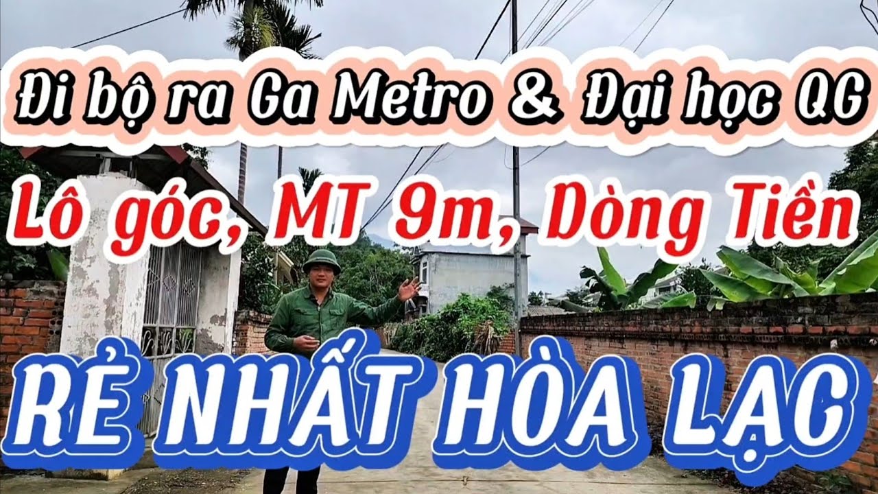 22 triệu/m2 - Đất nền gần Đại học Quốc gia Hà Nội, ga Metro Giá RẺ - BĐS dòng tiền Yên Xuân, Hòa Lạc