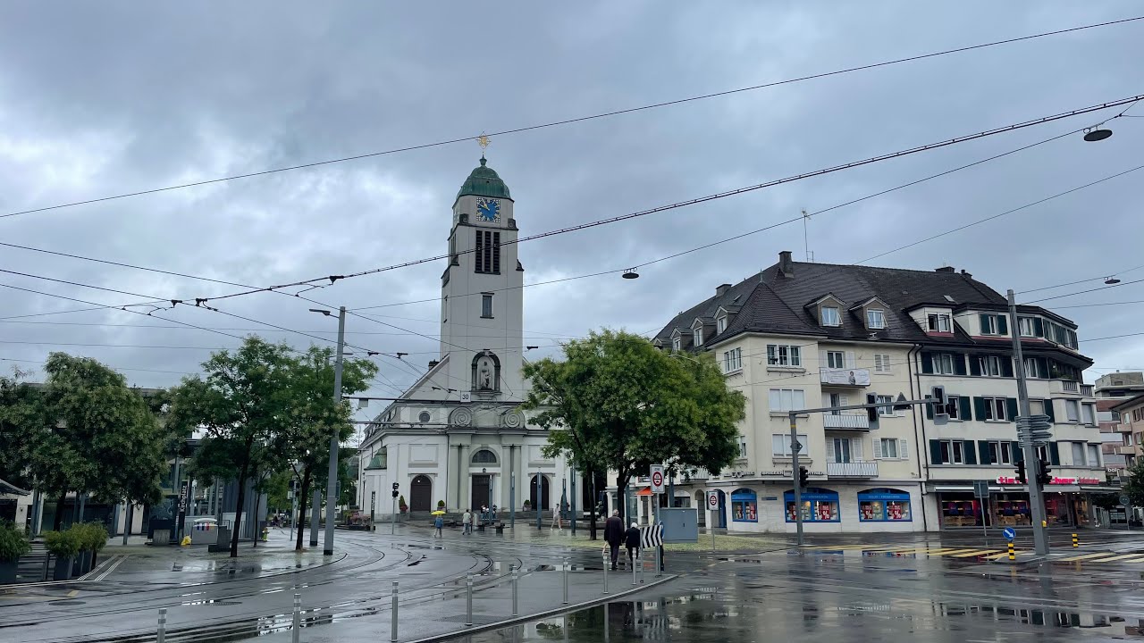 Dietikon, Vollgeläute der kath. Stadtkirche St. Agatha