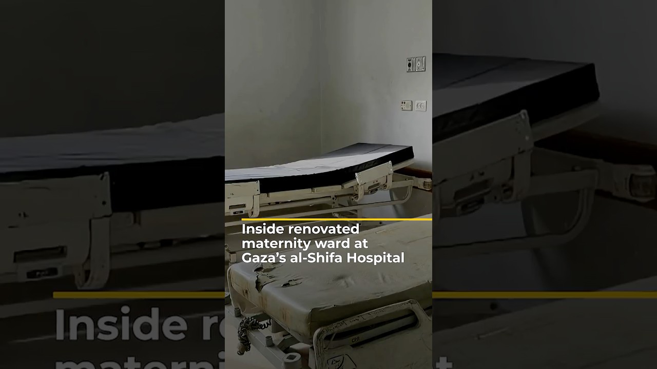 Renovated al-Shifa Hospital ward in Gaza is barely operational | AJ #shorts