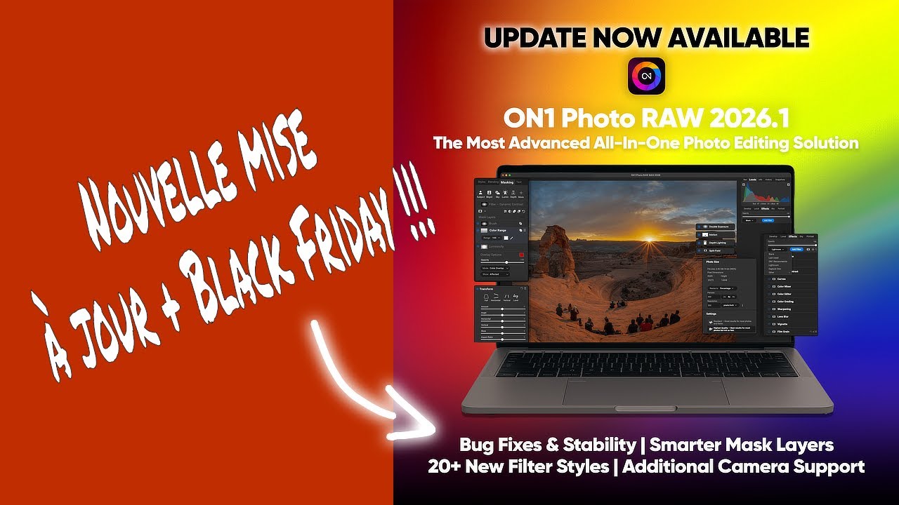 ON1 Photo RAW 2026.1 Le Masquage devient (ENCORE) plus Puissant! [Tuto Exclusif] + Code Black Friday