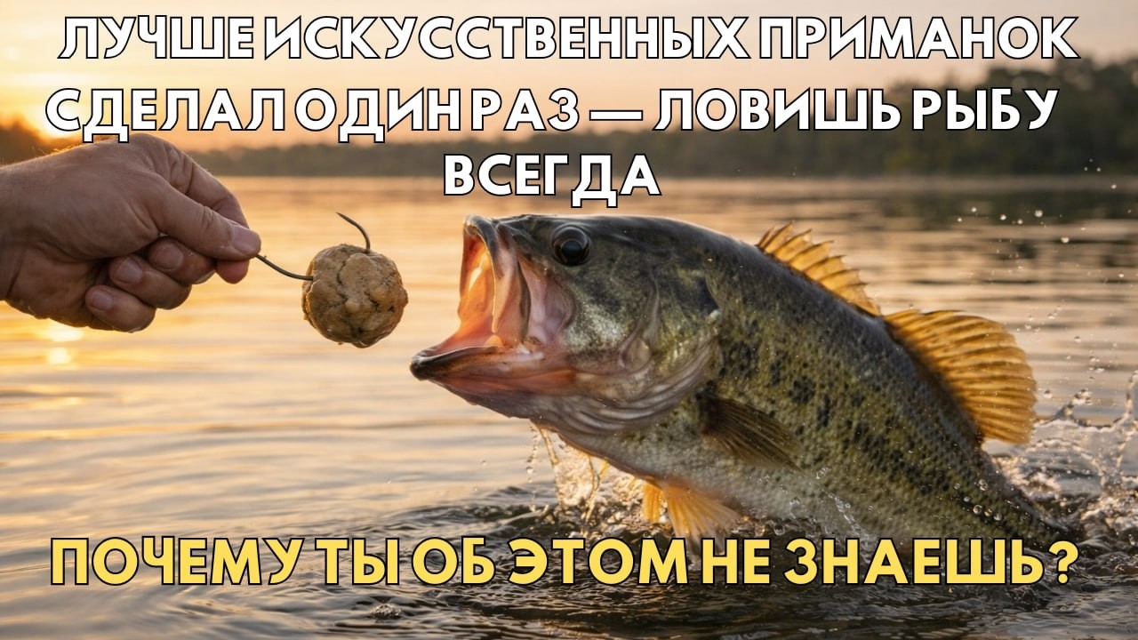 Лучше, чем искусственные приманки: Сделай один раз — лови рыбу навсегда