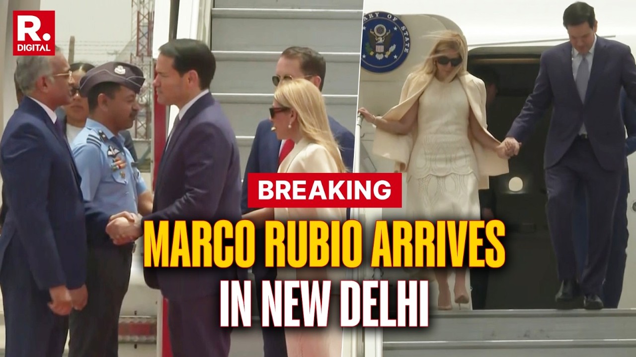 BREAKING: Marco Rubio Arrives in India to Attend QUAD Summit