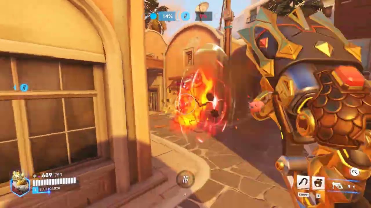 Overwatch Clip - Brutal Hog vs. Rein Control Gameplay Part 2