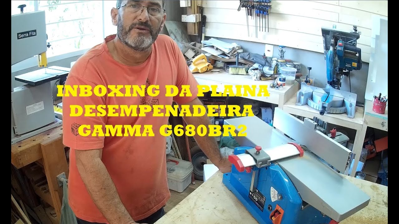Inboxing da Plaina Desempenadeira Gamma G680BR2