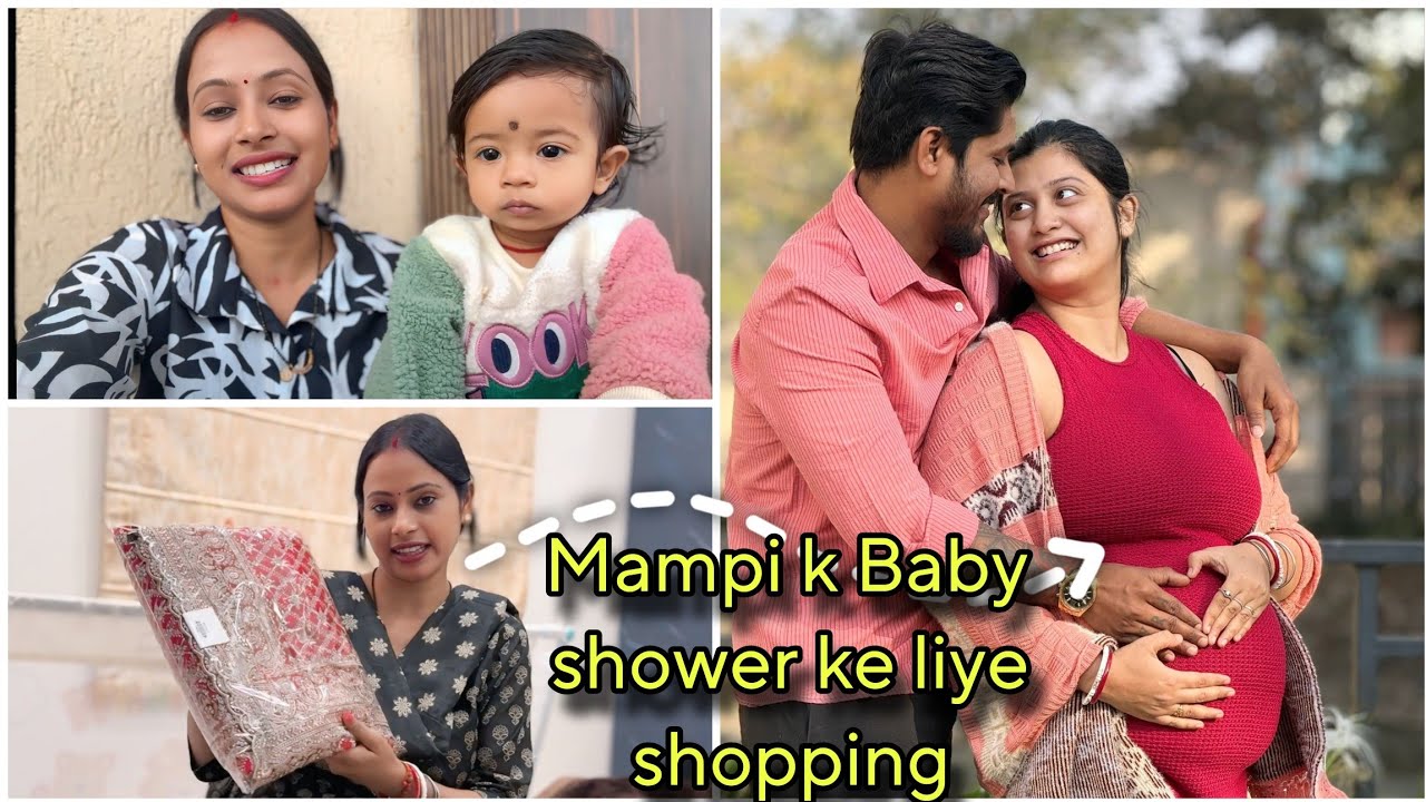 Manya ab chalne lagi hai 🧿|| Mampi ki Baby shower ke liye shopping 🛍️ 