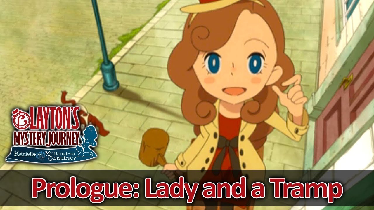 Layton's Mystery Journey 3DS Walkthrough Prologue: Lady and a Tramp (HQ) No Commentary