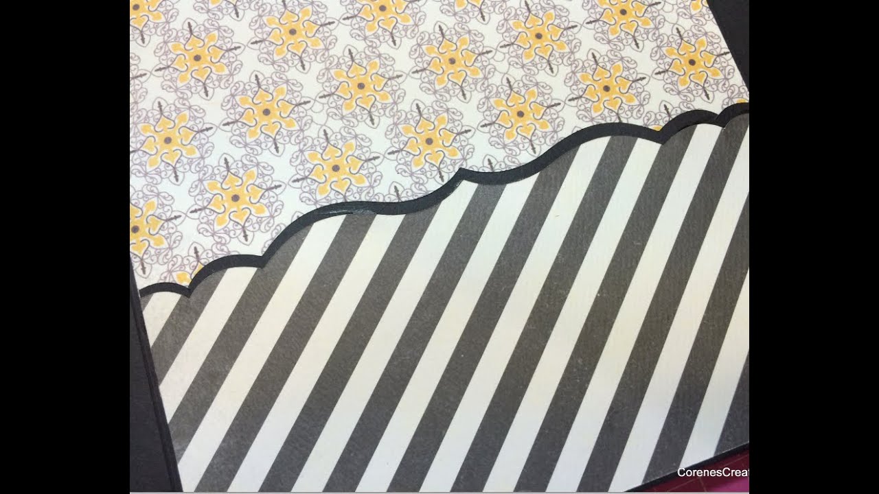Spellbinders Border Dies! How to use for mini album pockets!