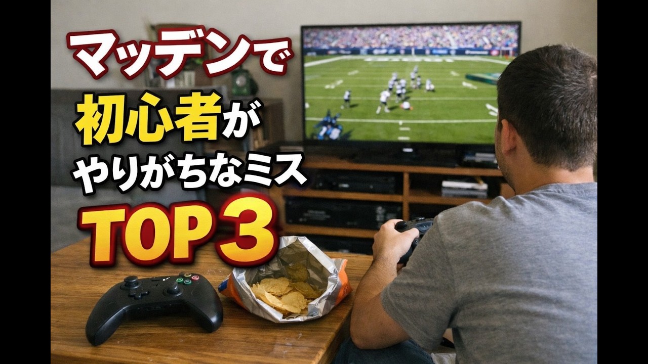 【マッデン26】初心者がやりがちなミスTop3【講座解説動画】