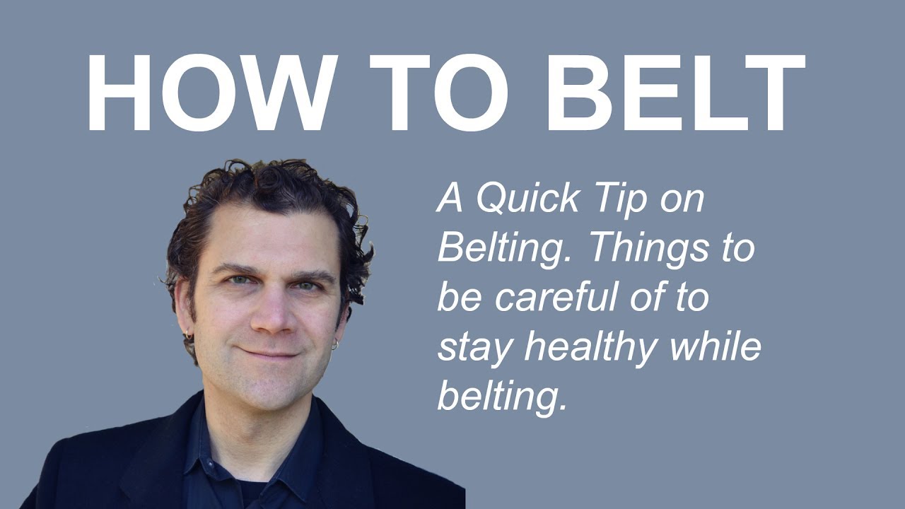 How to Belt - A Quick Tip on belting and some safe practices.