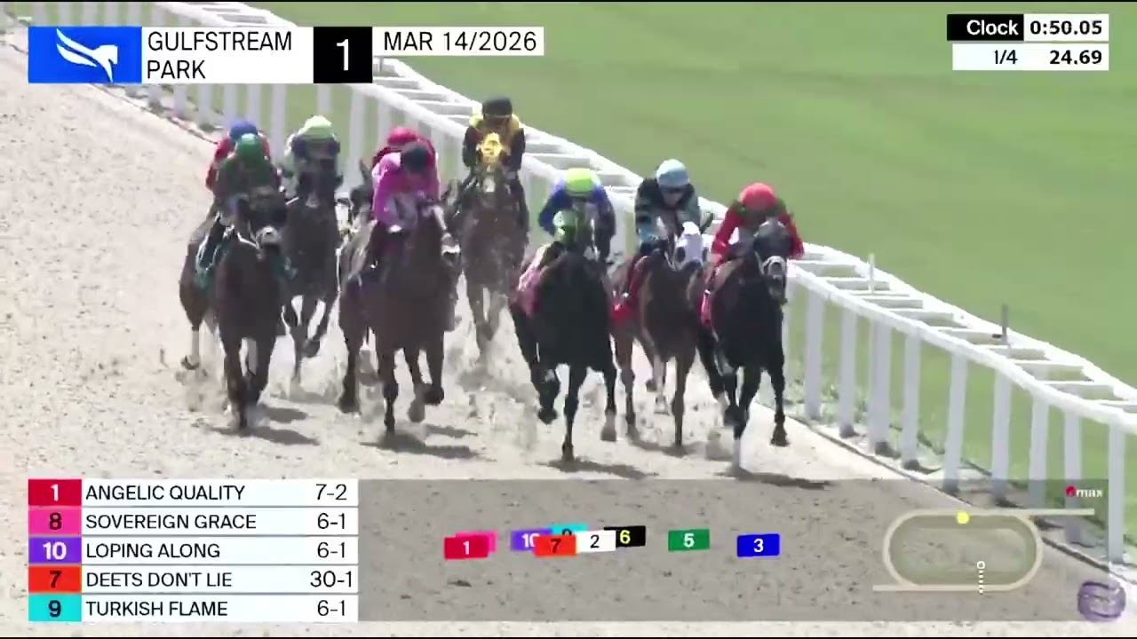 1ra Carrera de Gulfstream Park | Sabado 14 de Marzo de 2026