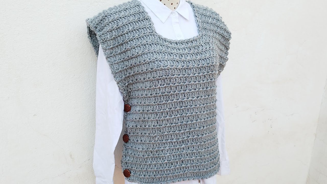,🌿 Discover The Elegant Crochet Vest Give Life to Your Projects!