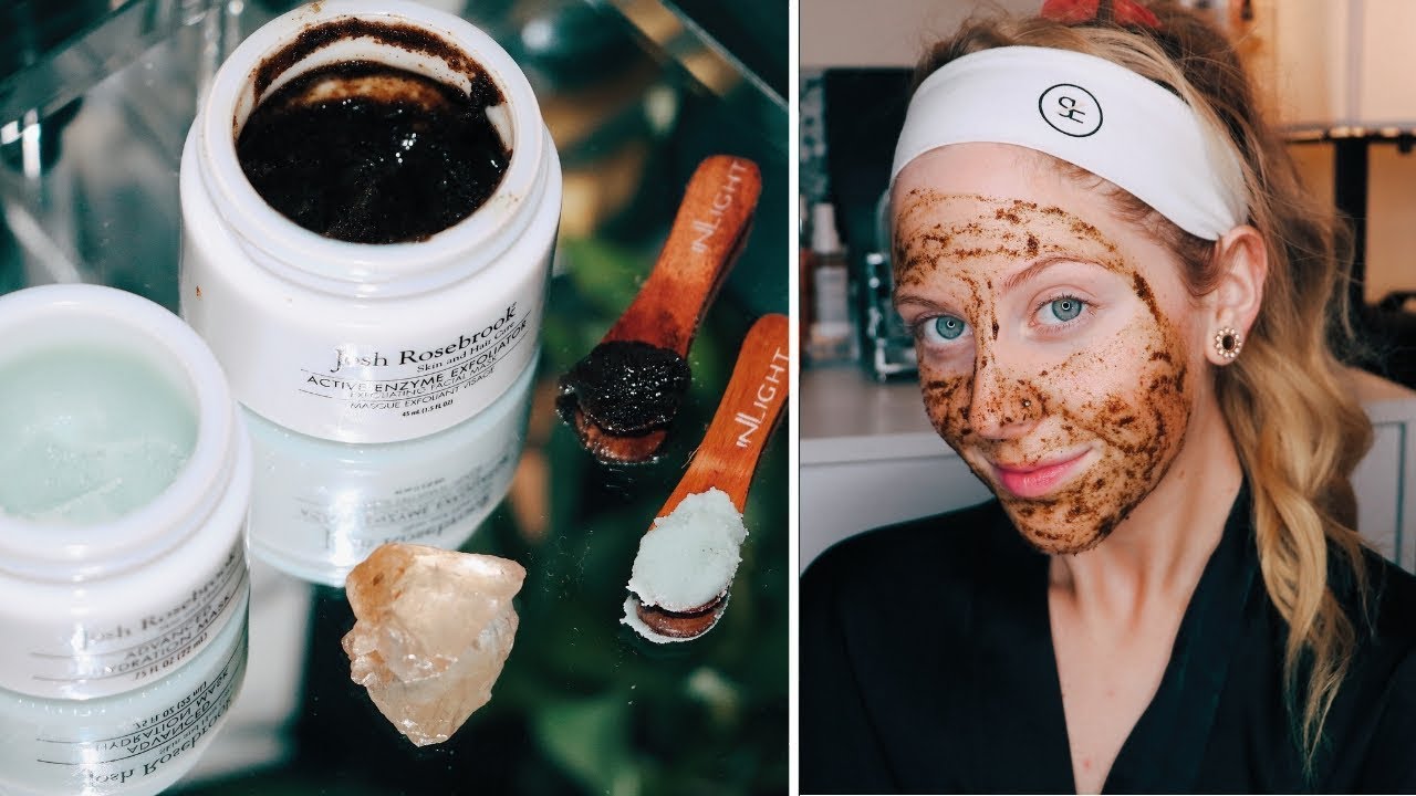 Josh Rosebrook Active Enzyme Exfoliator & Advanced Hydration Mask Review + Demo