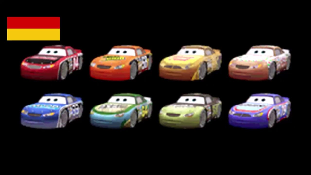 Cars: The Video Game - Piston Cup Racers Voice Clips (German)