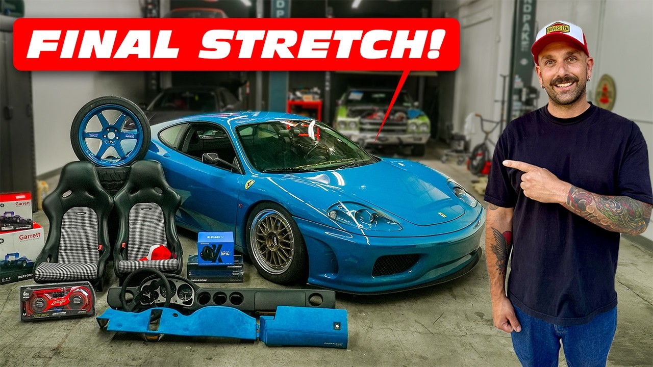 My Repainted Ferrari Project Gets New Wheels and Full Interior Rewrap!