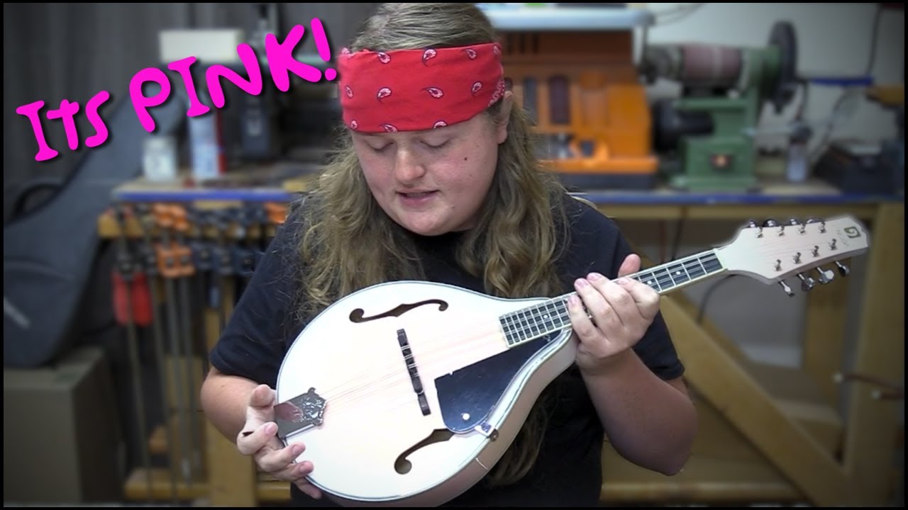 A Pink Vangoa Mandolin @VangoaOfficial