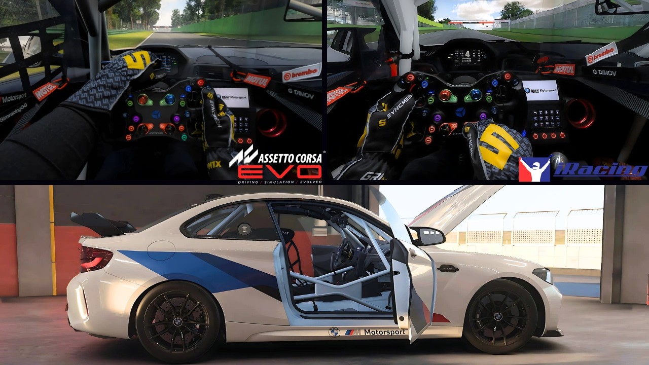 Assetto Corsa EVO vs iRacing - BMW M2 CS
