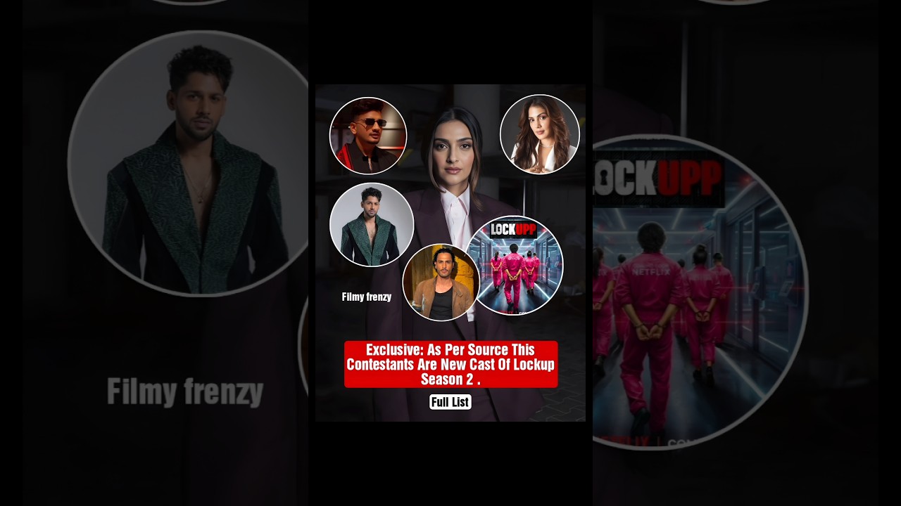 New Cast Of Lockup Season 2!!#sonamkapoor #munawarfaruqui #baseerali #umarriaz #rheachakraborty #sho