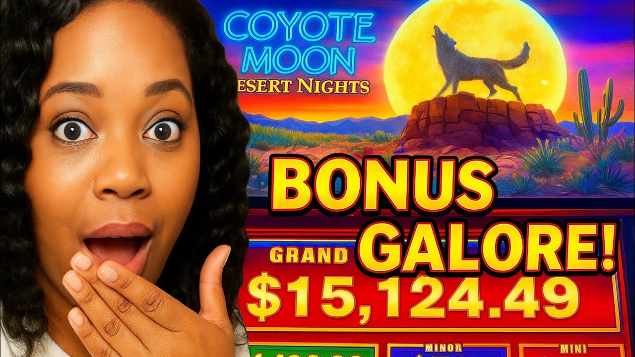 BONUS AFTER BONUS on Coyote Moon Desert Nights! HUGE WINS Keep Coming! 🔥 Hard Rock Casino Biloxi, MS