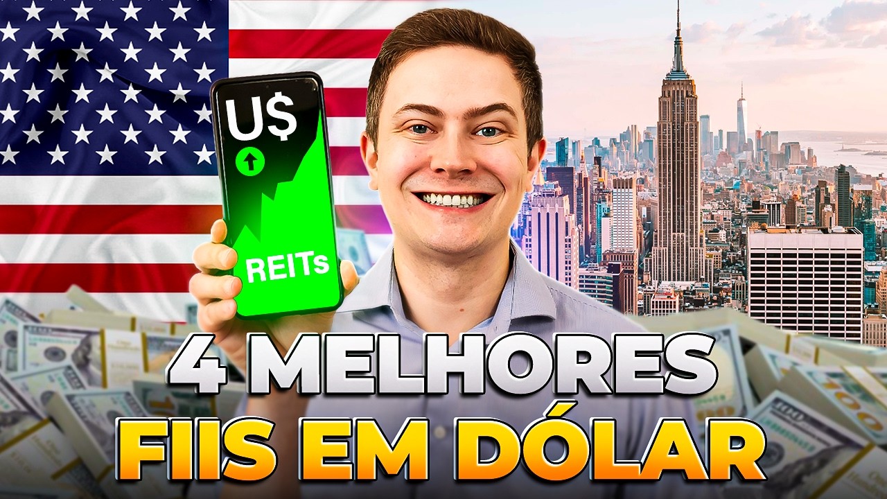 4 MELHORES FIIs DOS EUA PARA RECEBER RENDA EM DÓLAR TODO MÊS! (Top REITS)