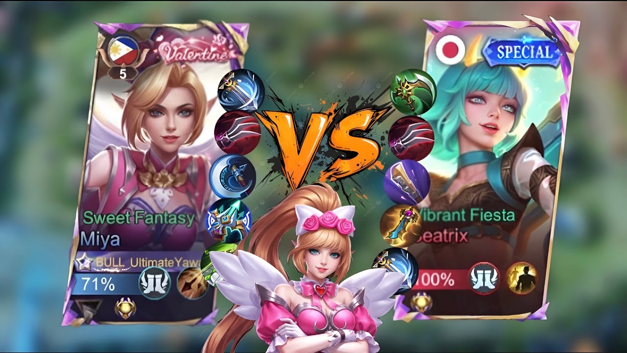 ATTACK SPEED BEATRIX VS MACHINE GUN MIYA! 😳 (uncut gameplay)