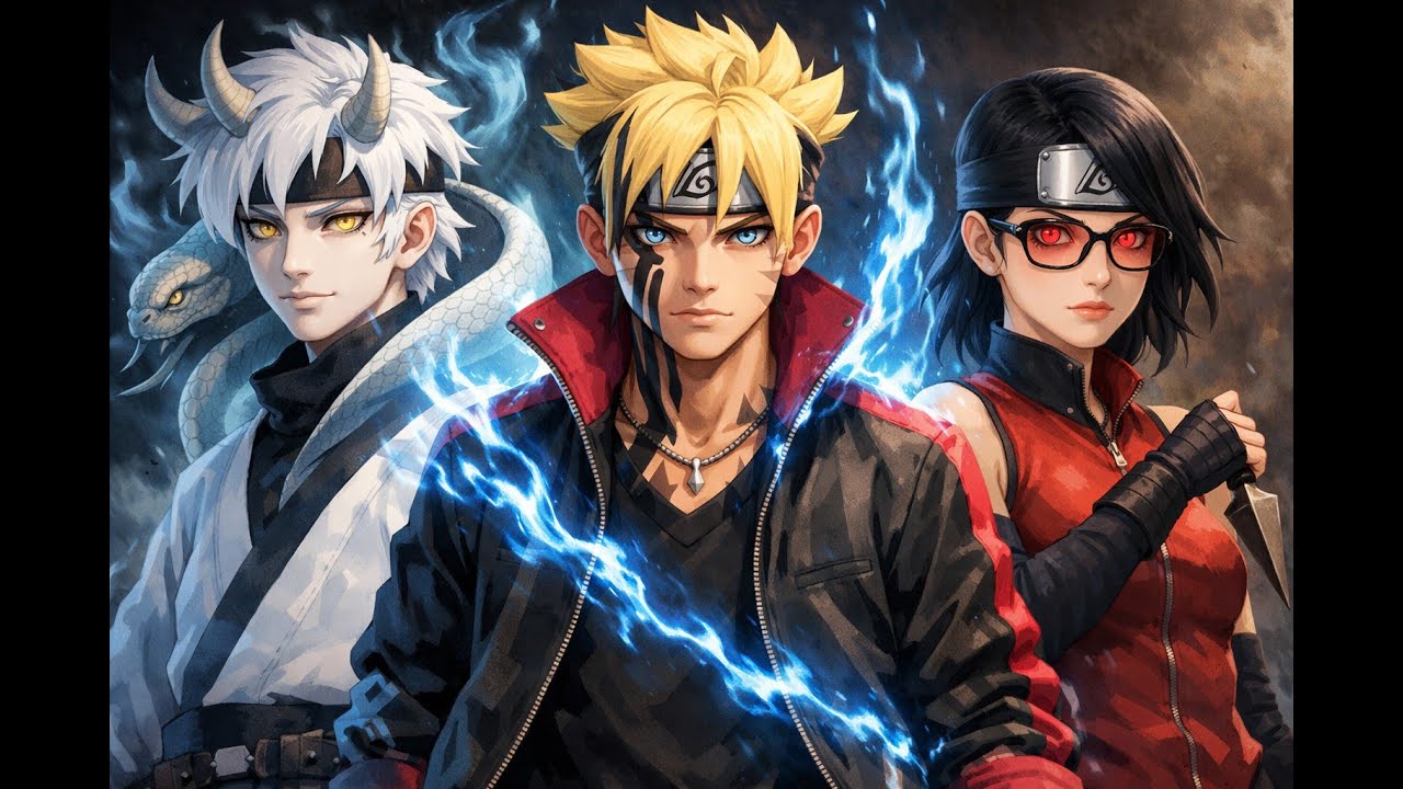Boruto,Sarada et Mituki (AMV)
