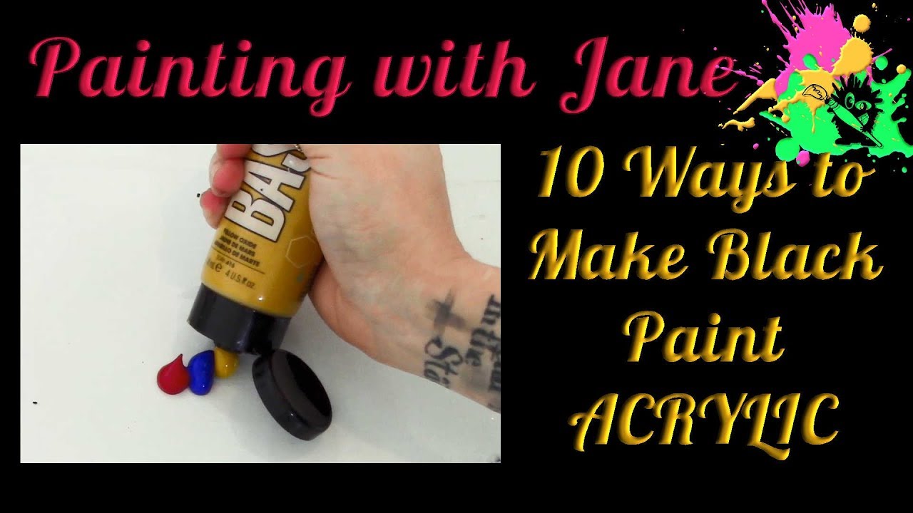 10 Ways to Make Black Paint - How to Mix Chromatic Black Paint