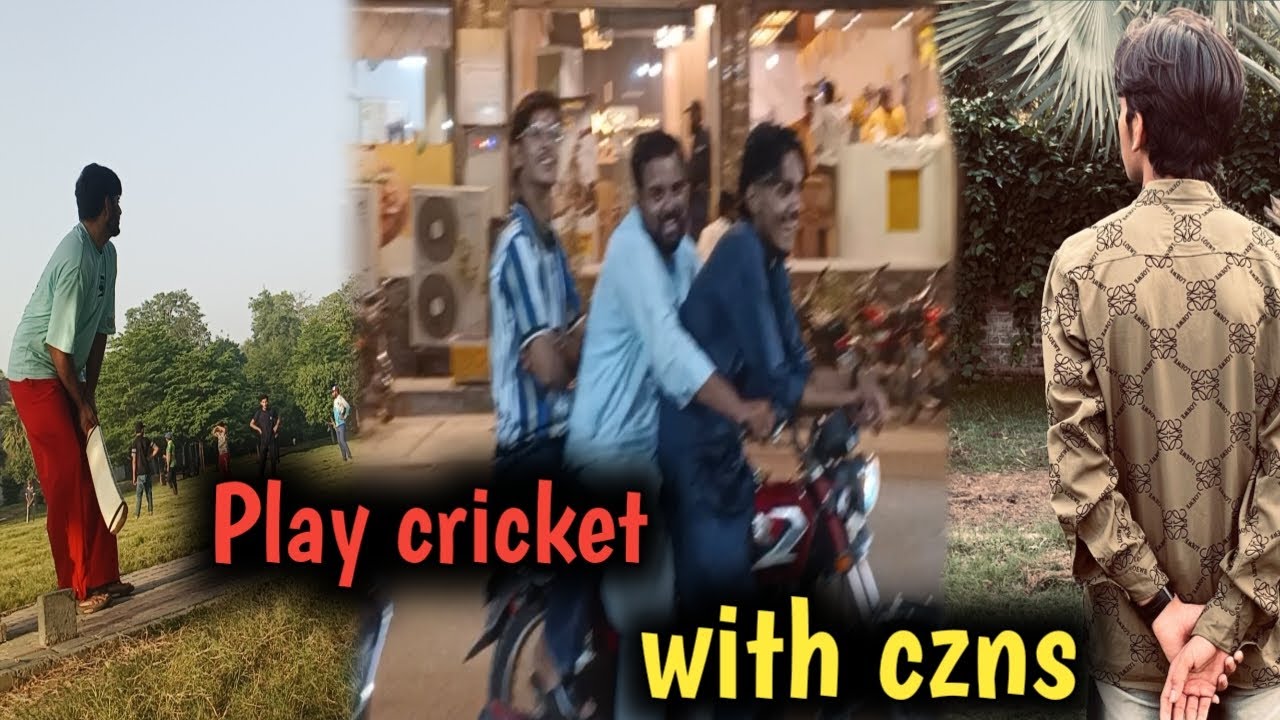 Cricket khlene gye bht Maza Aya late night pizza enjoy full 