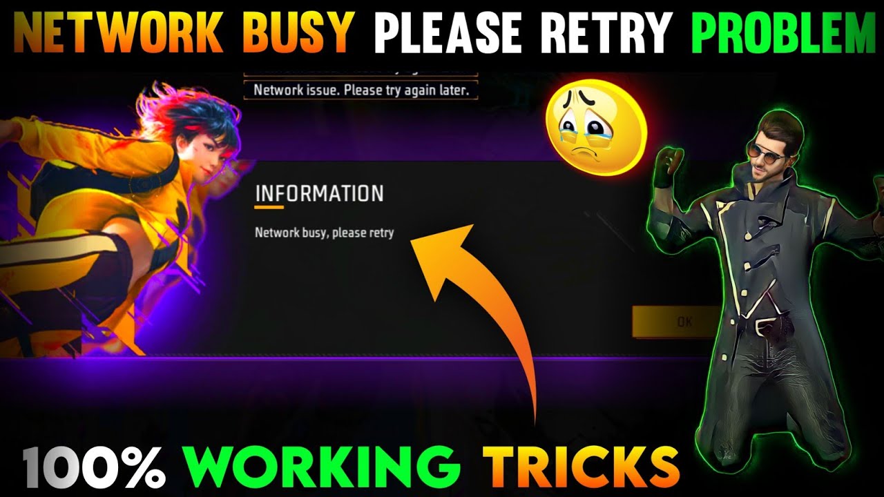 Network Busy Please Retry Free Fire | Network Busy Please Retry Free Fire Max | Network Busy Please