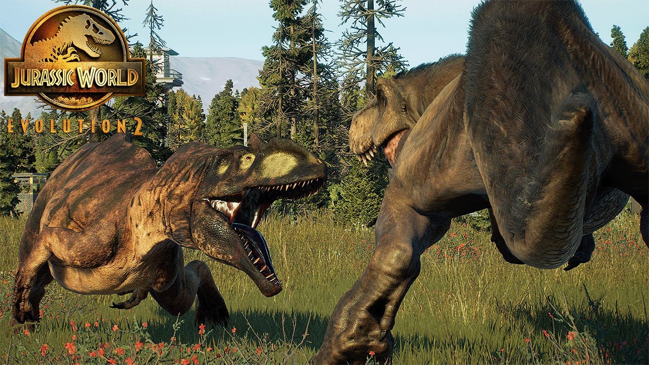 SAUROPHAGANAX (Mod) VS FEATHERED T. REX | Jurassic World Evolution 2