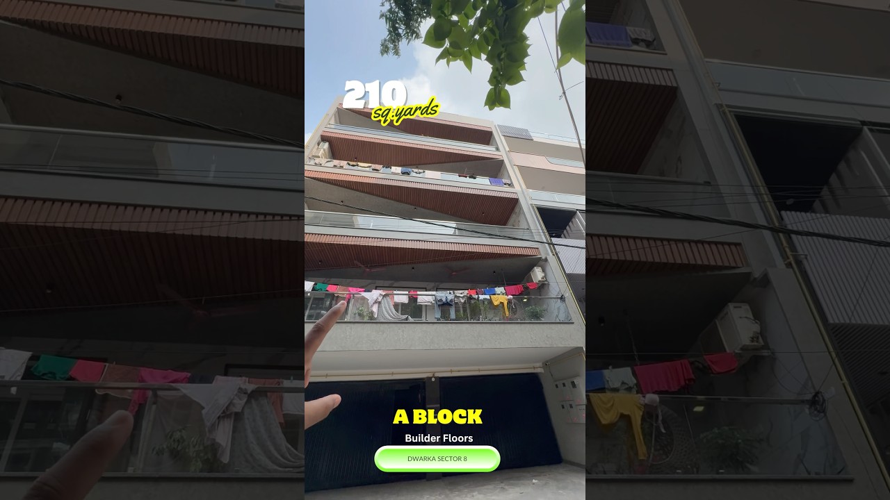 3 BHK Builder Floor [ 210sq.yards ] A Block, Dwarka Sector 8, Prime Sectors in Dwarka For Sale