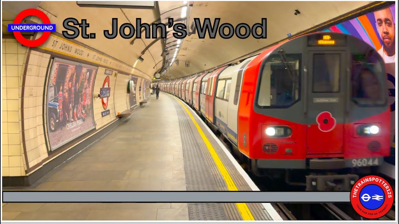 Jubilee Line Action at St  John's Wood Station - London Underground (21/11/2023)